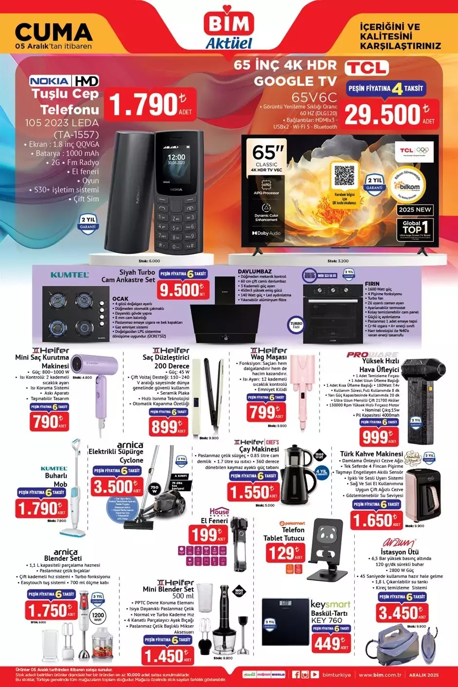 BİM Cuma İndirim Kataloğunu Yayımladı! İşte BİM 28 Kasım 2025 BİM Aktüel Kataloğu... - Resim : 1